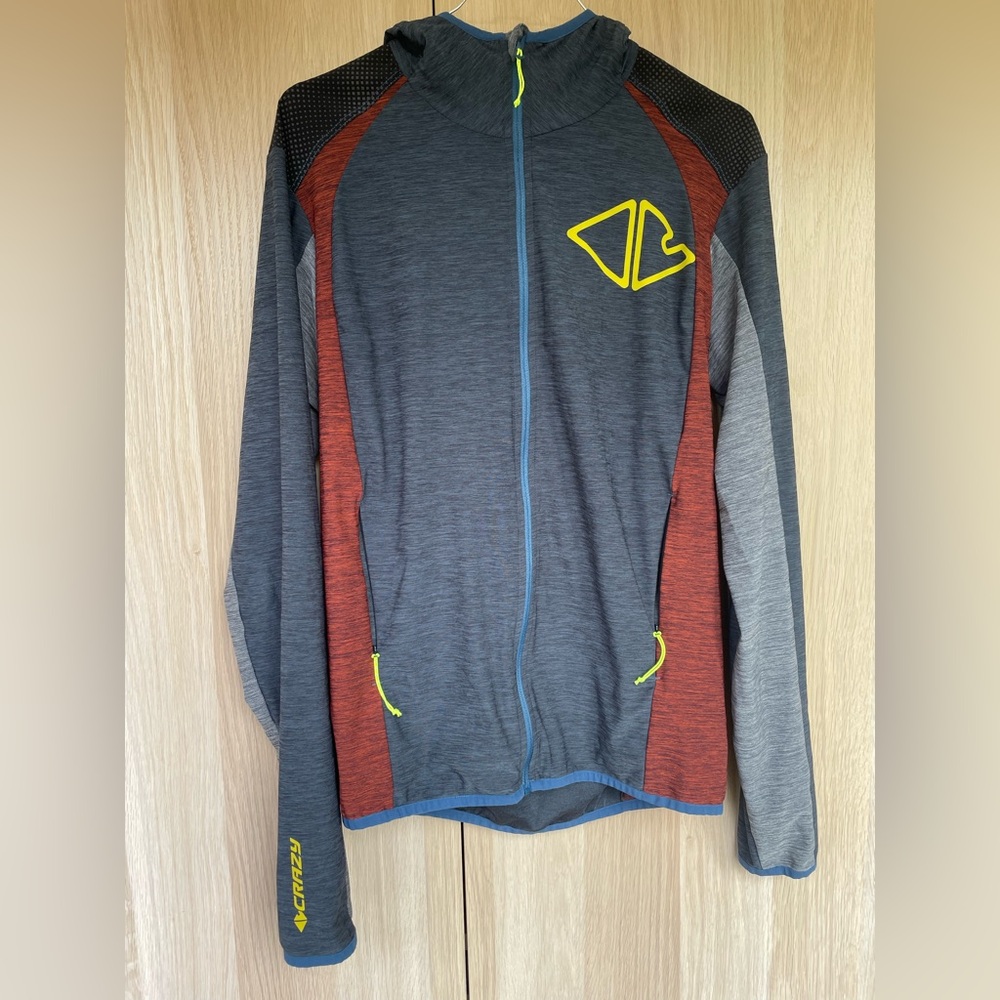 Men's Gray and Red Lightweight Jacket